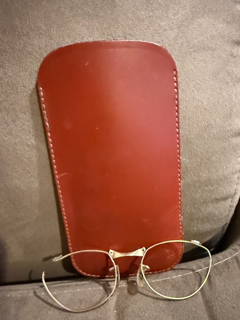 Antique Eyeglasses w/ Original J.C. Freeman & Co. Worcester Optician Case